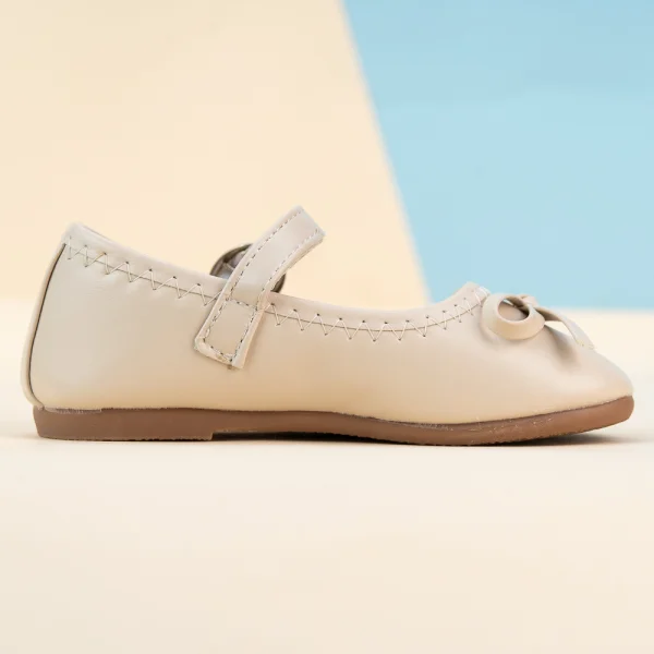 Giày búp bê bé gái Animo A2205_MN004 (21 - 23 - 25, Kem)