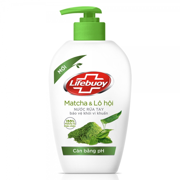 Nước rửa tay Lifebuoy Matcha & Lô Hội 450g