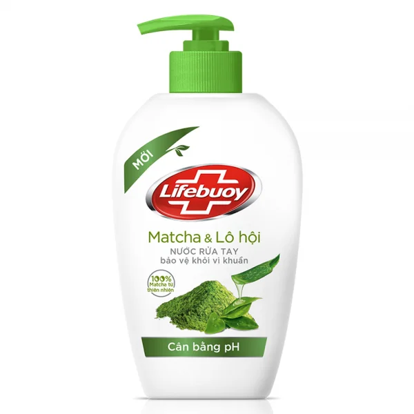 Nước rửa tay Lifebuoy Matcha & Lô Hội 450g