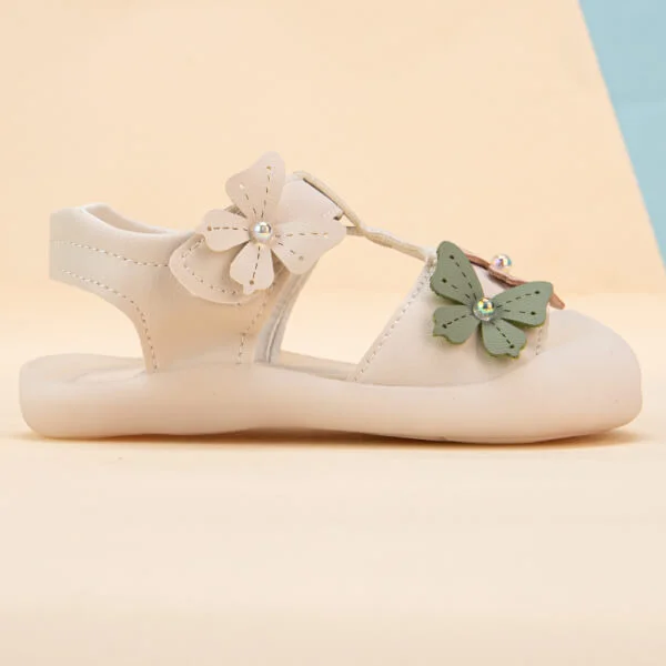 Giày bé gái Animo A2203_JK004 (19 - 21 - 23, Trắng)