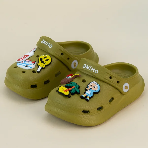 Dép sục Animo A2209_JK001 (21-23-25,Xanh Oliu)