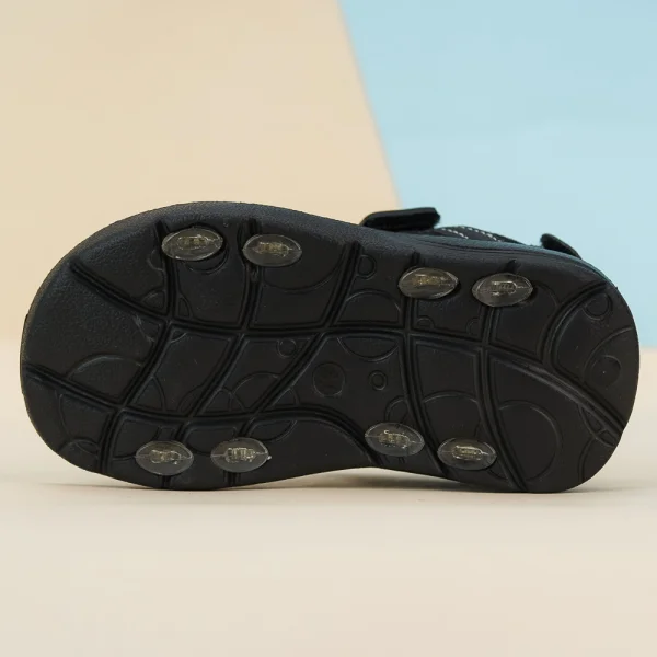 Sandal bé trai cao cấp Animo A2208_JK002 (19-21-23-25,Đen)