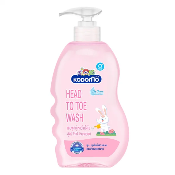 Dầu tắm & gội Kodomo Pink Hanabaki 400ml