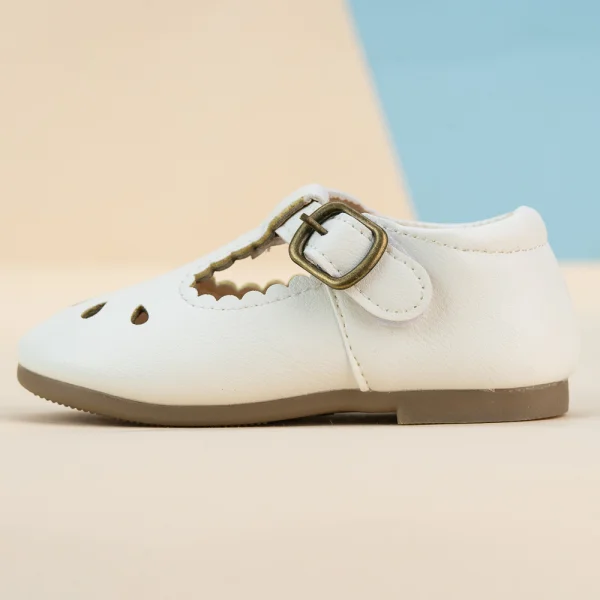 Giày bé gái búp bê Animo A2205_MN001 (21-23-25,Trắng)