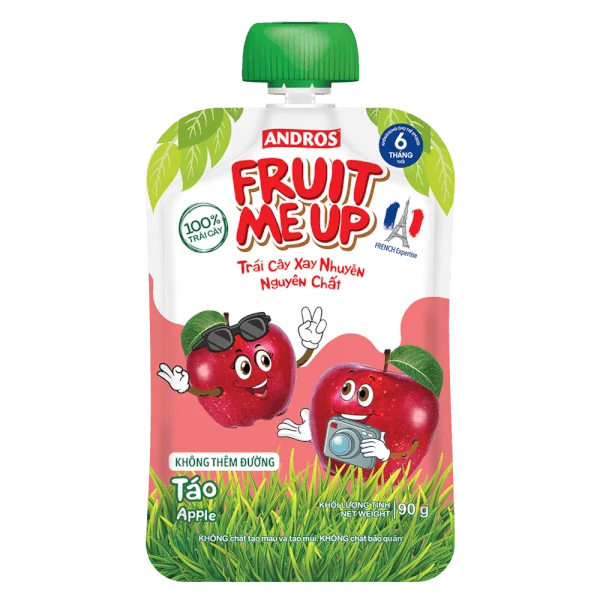 Combo 2 Trái Cây Xay Nhuyễn Nguyên Chất Fruit Me Up Táo