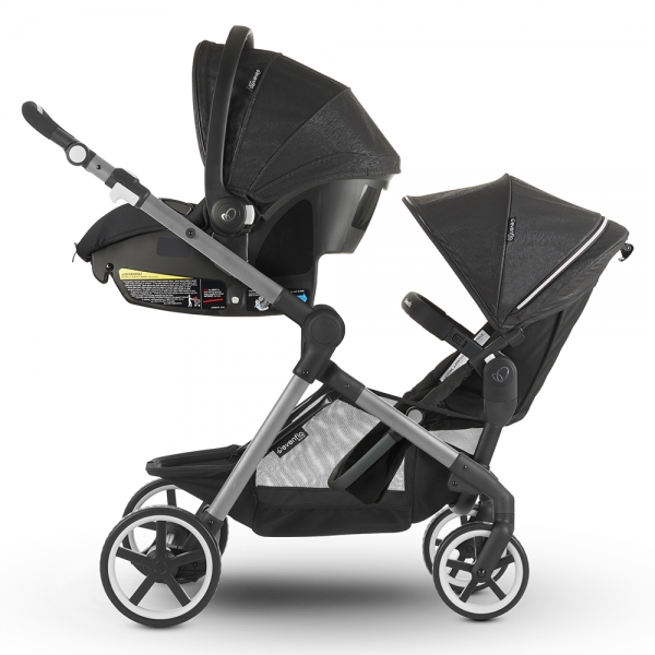 Bộ Xe Đẩy Nôi Xách Evenflo Gold Pivot Xpand Travel System Onyx