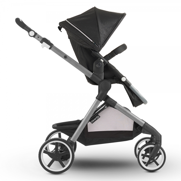 Bộ Xe Đẩy Nôi Xách Evenflo Gold Pivot Xpand Travel System Onyx