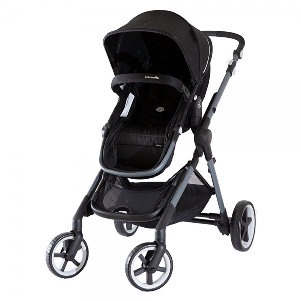 Bộ Xe Đẩy Nôi Xách Evenflo Gold Pivot Xpand Travel System Onyx