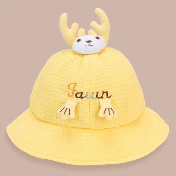 Nón vành tròn bé gái Animo A2205_MN008 (52cm, Vàng)