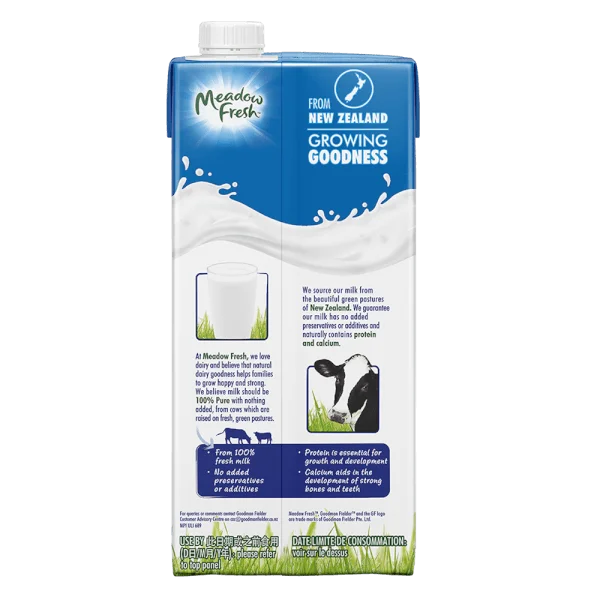 Sữa tươi tiệt trùng Nguyên kem nhãn hiệu Meadow Fresh 1L