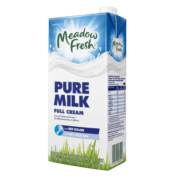 Sữa tươi tiệt trùng Nguyên kem nhãn hiệu Meadow Fresh 1L