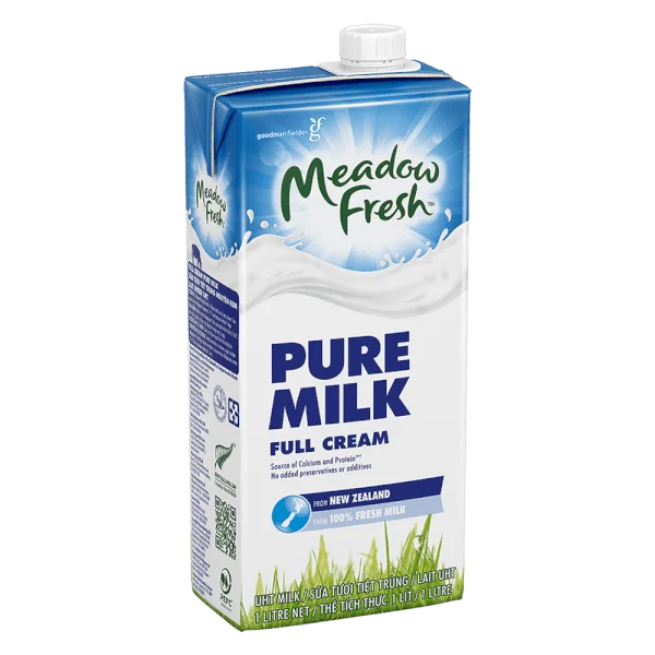 Sữa tươi tiệt trùng Nguyên kem nhãn hiệu Meadow Fresh 1L