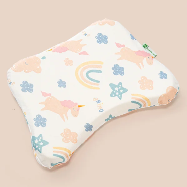 Gối cao su thiên nhiên Baby A màu hồng  (Dorufoam)