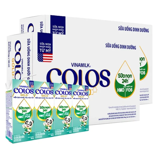 Sữa non Vinamilk ColosGold 180ml (từ 1 tuổi) lốc 4 hộp