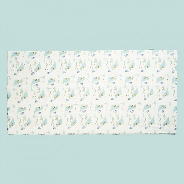 Nệm cao su thiên nhiên Dorufoam B2201_ĐP006 (60x110cm, Xanh)