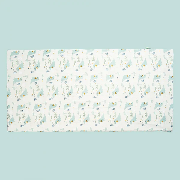 Nệm cao su thiên nhiên Dorufoam B2201_ĐP006 (60x110cm, Xanh)
