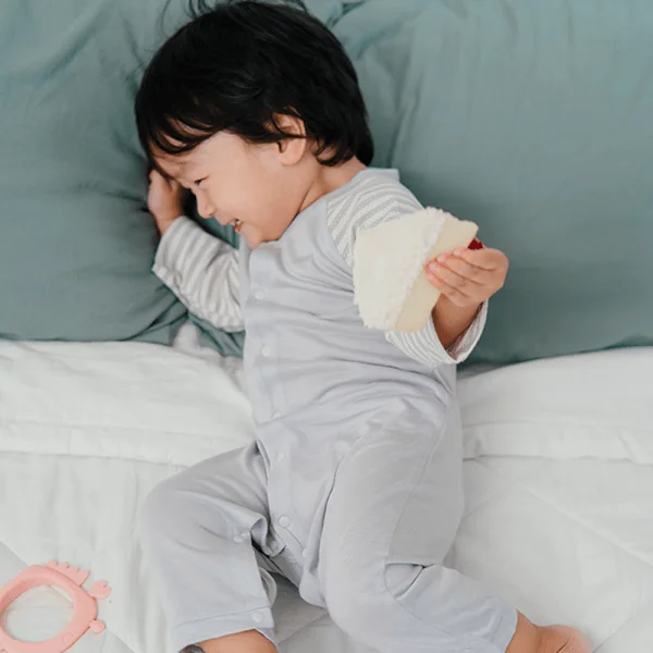 Bodysuit tính năng dài, vải lưới Animo I0322034 (0-12M,Xám)