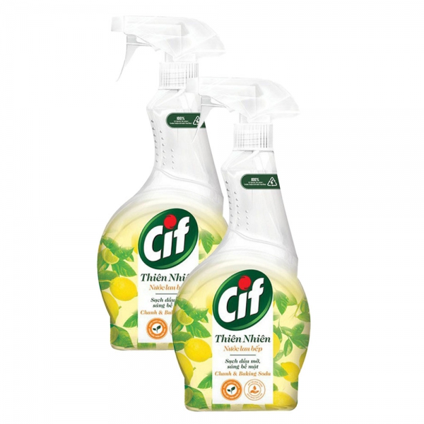 Combo 2 Xịt lau bếp thiên nhiên CIF (500ml)