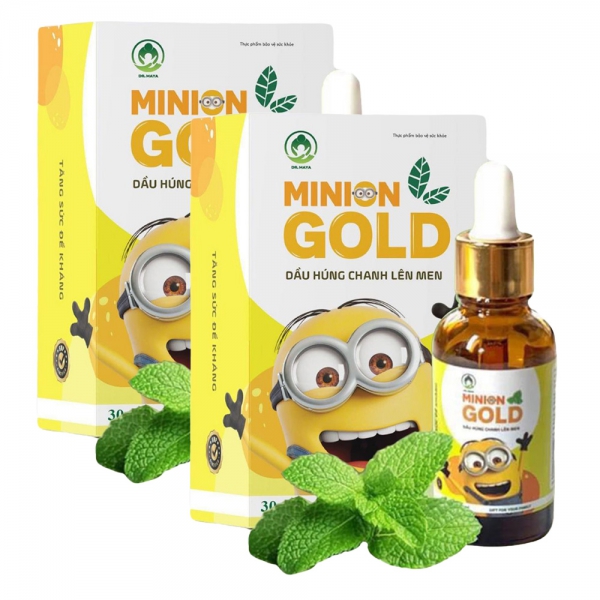 Combo 2 Dầu húng chanh lên men Minion Gold