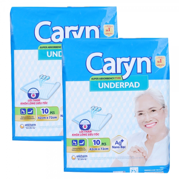 Combo 2 Tấm đệm lót Caryn siêu thấm 10M