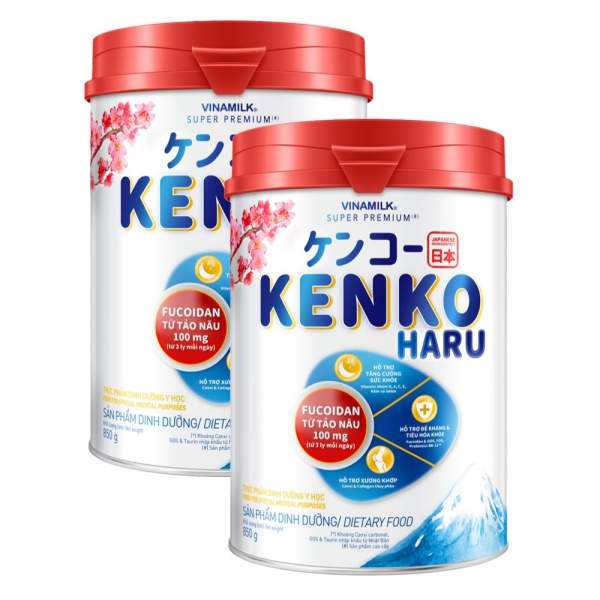 Combo 2 Sữa bột Vinamilk Kenko Haru hộp 850g