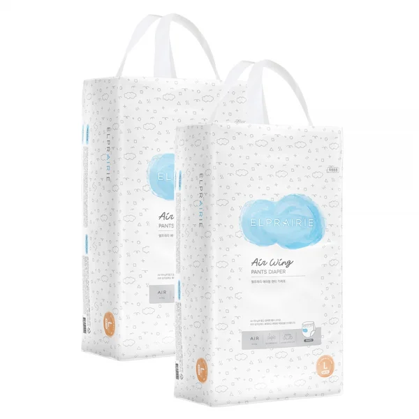 Combo 2 Bỉm tã quần Elprairie AW (L, 9-12kg, 44 miếng)