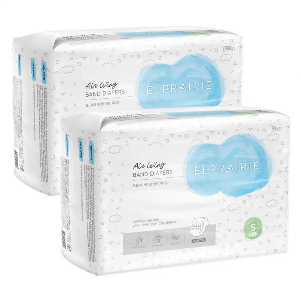 Combo 2 Bỉm tã dán Elprairie AW (S, dưới 6.5kg, 34 miếng)