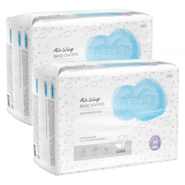 Combo 2 Bỉm tã dán Elprairie AW (M, 6-11kg, 30 miếng)