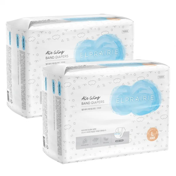 Combo 2 Bỉm tã dán Elprairie AW (L, 10-14kg, 26 miếng)