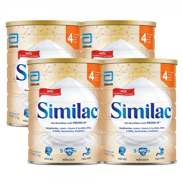 Combo 4 Sữa Similac 5G số 4 1,7kg (2-6 tuổi)