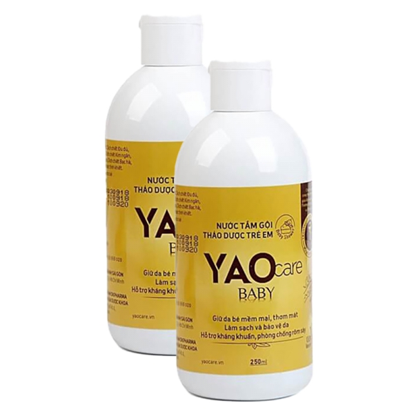 Combo 2 Tắm gội toàn thân thảo dược Yaocare baby cho bé từ 0 tháng 250ml