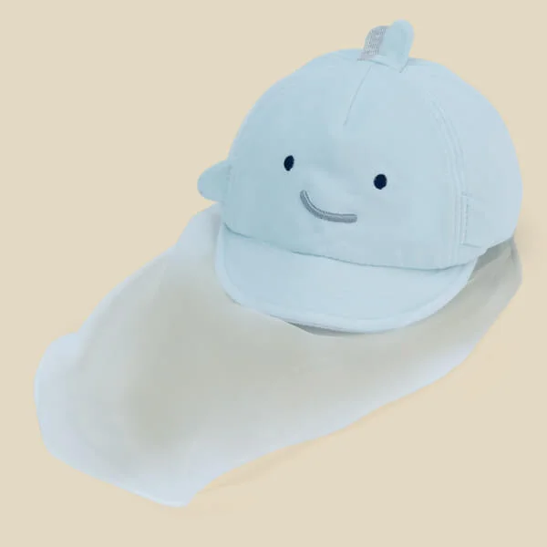 Nón lưỡi trai khăn voan bé trai Animo A2207_MN038 (46cm,Xanh)