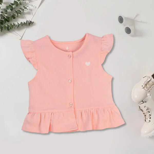 Áo ghi lê sơ sinh Animo BH522035 (0-12M,Hồng)