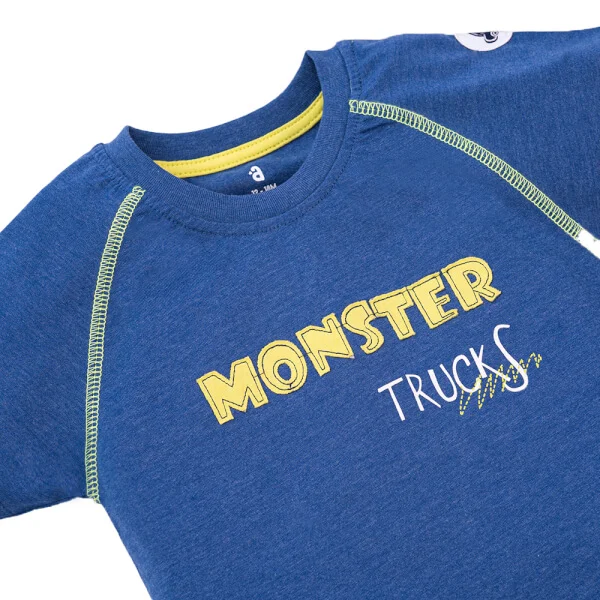 Bộ bé trai ngắn, bst xe rùa bíp bíp Animo HN522044 (6M-6Y,Xanh)