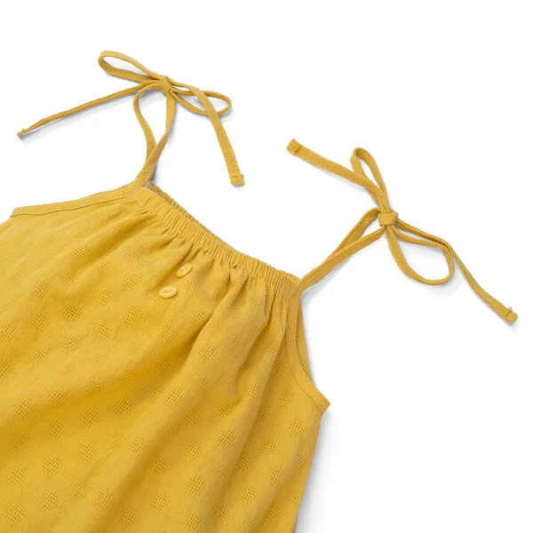 Bodysuit bé gái tam giác Animo TX522019 (0-12M,Vàng)