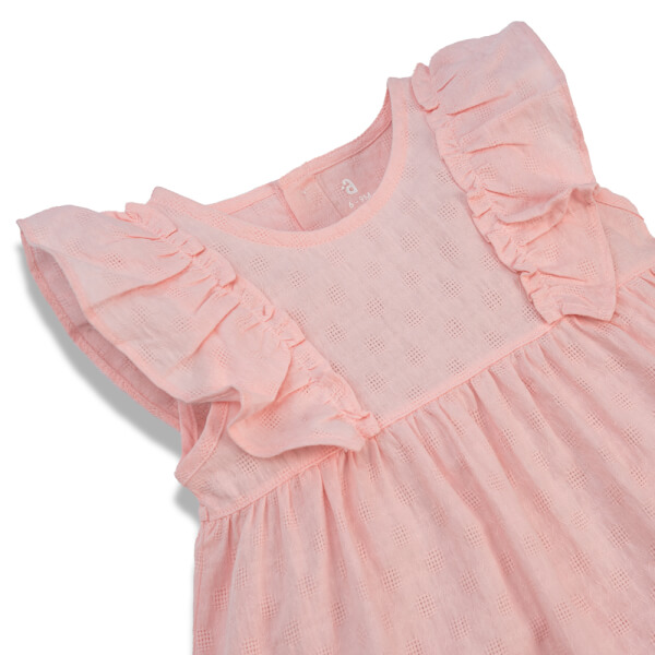 Đầm vải bé gái Animo TX422055 (6M-3Y,Hồng)