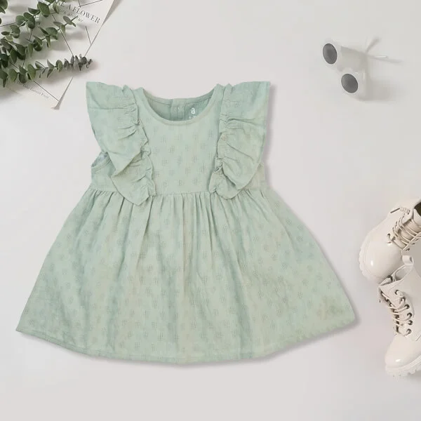 Đầm vải bé gái Animo TX422053 (6M-3Y,Xanh)