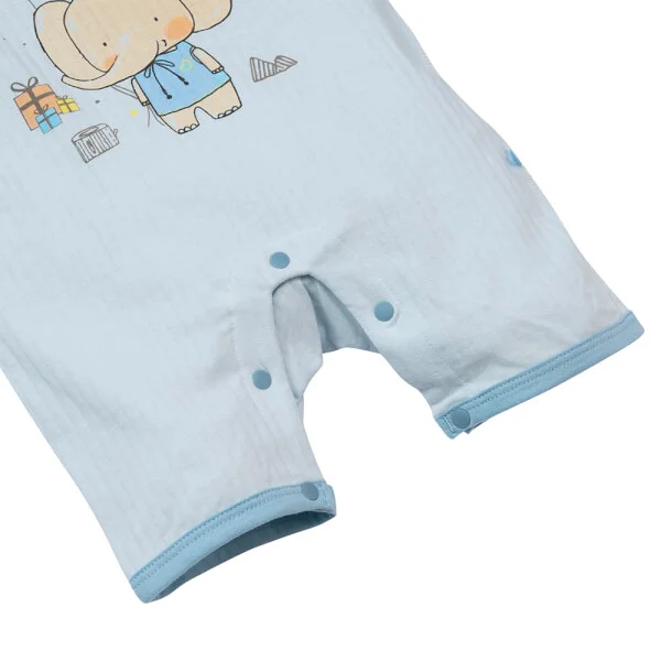 Set 2 bodysuit đùi Ht voi Animo M522005-20 (0-12M,Xanh biển)