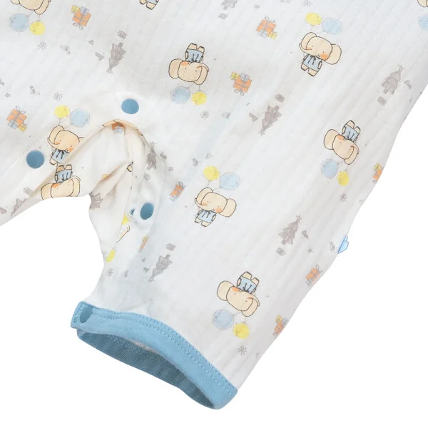 Set 2 bodysuit đùi Ht voi Animo M522005-20 (0-12M,Xanh biển)