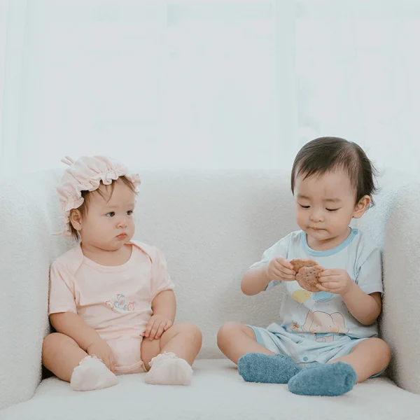 Set 2 bodysuit đùi Ht voi Animo M522005-20 (0-12M,Xanh biển)