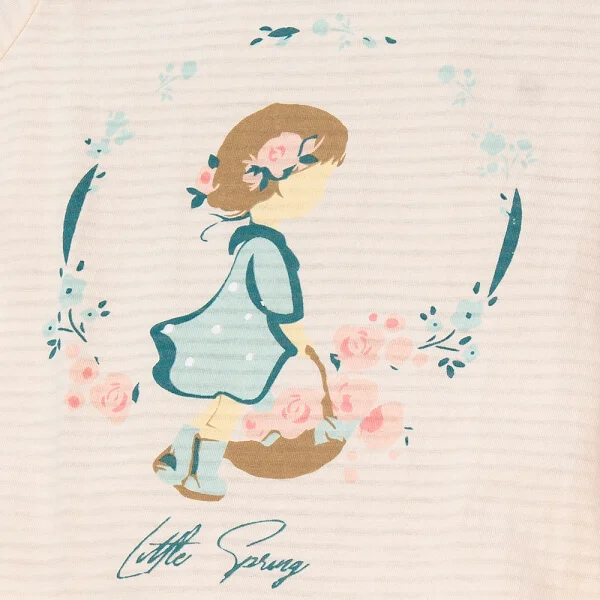 Set 2 bodysuit đùi Ht búp bê Animo M522004-19 (0-12M,kem)