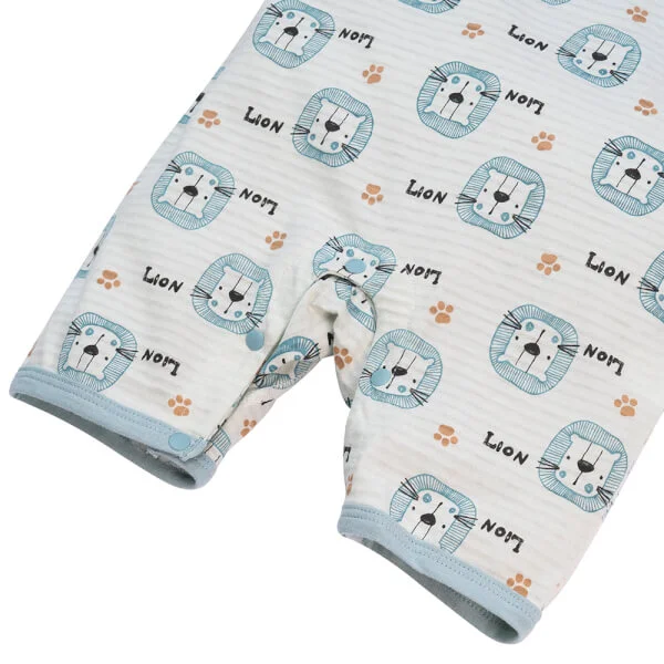 Set 2 bodysuit đùi Ht sư tử Animo M522003-18 (0-12M,xanh lá)