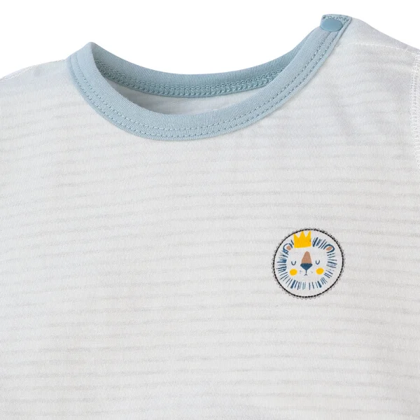 Set 2 bodysuit đùi Ht sư tử Animo M522003-18 (0-12M,xanh lá)