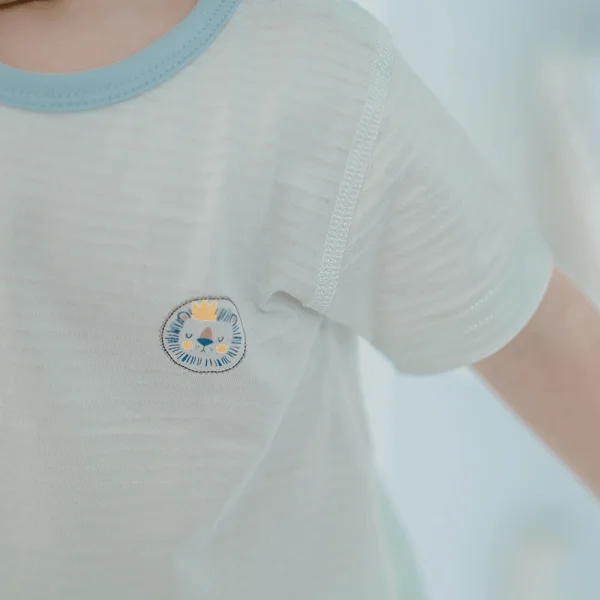 Set 2 bodysuit đùi Ht sư tử Animo M522003-18 (0-12M,xanh lá)