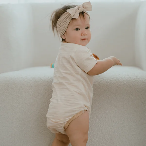 Set 2 bodysuit tam giác Ht thú cưng Animo M522001-16 (3-6M,Nâu nhạt)