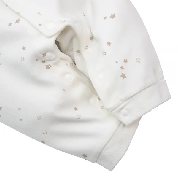 Bodysuit đông vải mỏng Animo MN1022020 (0-12M,Trắng ht Ngựa)