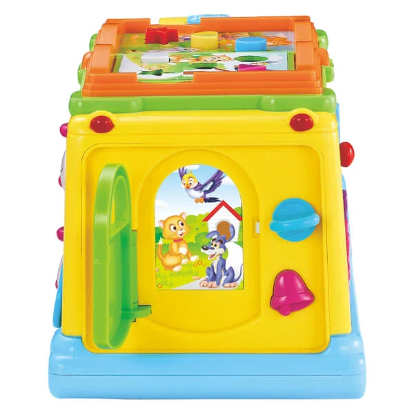 Xe buýt đa năng chuyển cảnh có nhạc đèn, âm thanh động vật và trò chơi 796 (HL)