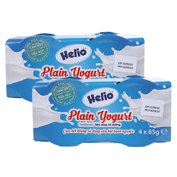 Combo 2 Sữa chua có đường Helio 85g - Lốc 4