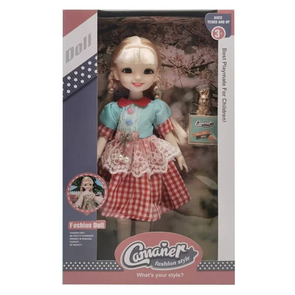 Hộp búp bê công chúa váy đỏ JS051338