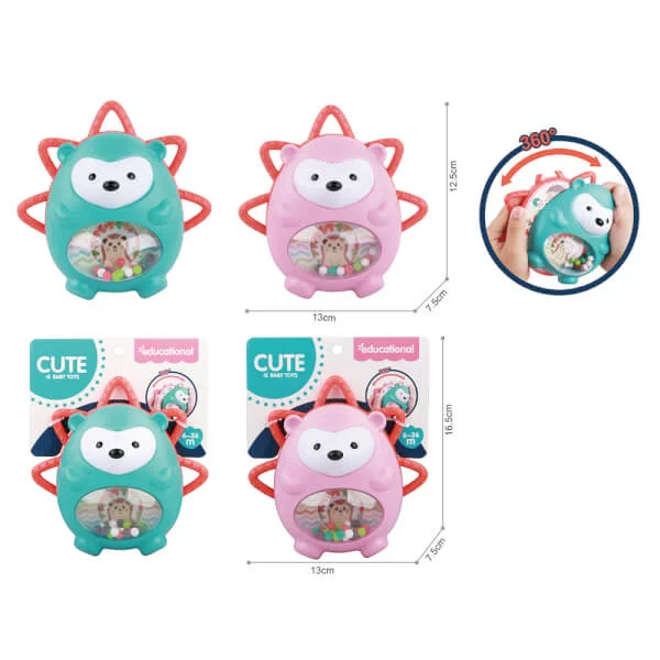 Xúc xắc nhím dễ thương JS053048 (Xanh, hồng - Giao màu ngẫu nhiên)